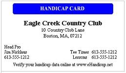Free Excel Template Golf Handicap Certificate Golf Handicap Certificate